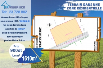 Vente Terrain Zone Touristique